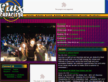 Tablet Screenshot of fluxcapacitorband.com